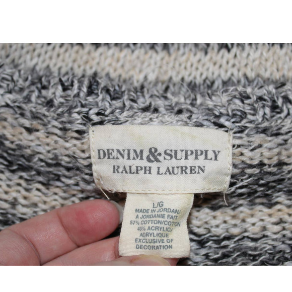 Ralph Lauren Denim & Supply Women's stripped knitted sweater size Large - Picture 11 of 13
